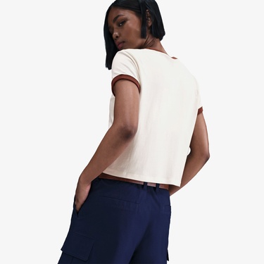  Nike Sportswear Ringer Kadın Beyaz T-Shirt