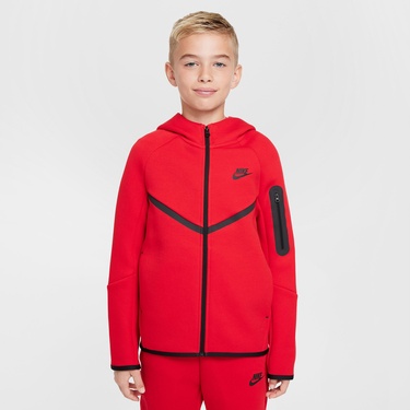  Nike Sportswear Tech Fleece Çocuk Kırmızı Eşofman Üstü