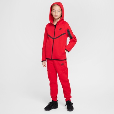  Nike Sportswear Tech Fleece Çocuk Kırmızı Eşofman Üstü