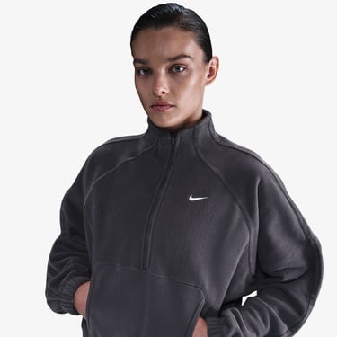  Nike One Therma-Fit Polar Kadın Gri Sweatshirt