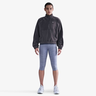  Nike One Therma-Fit Polar Kadın Gri Sweatshirt