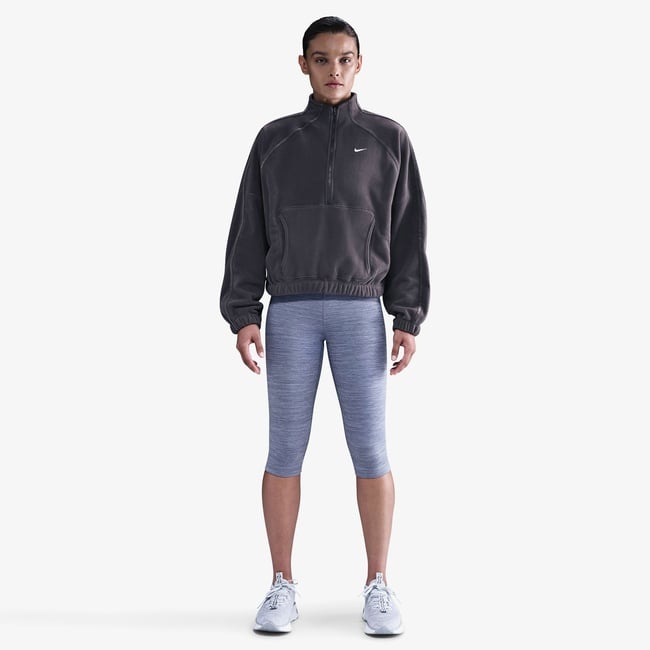  Nike One Therma-Fit Polar Kadın Gri Sweatshirt