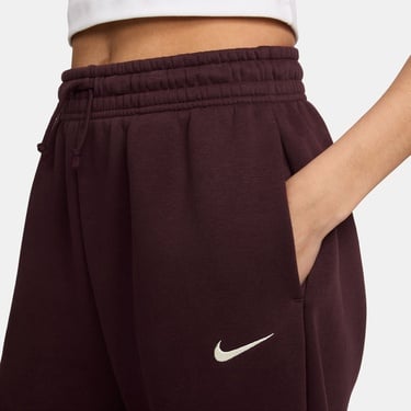  Nike Sportswear Phoenix Fleece Kadın Bordo Eşofman Altı