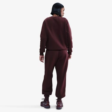  Nike Sportswear Phoenix Fleece Kadın Bordo Eşofman Altı