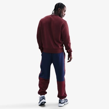  Nike Club Fleece Crew Erkek Bordo Sweatshirt