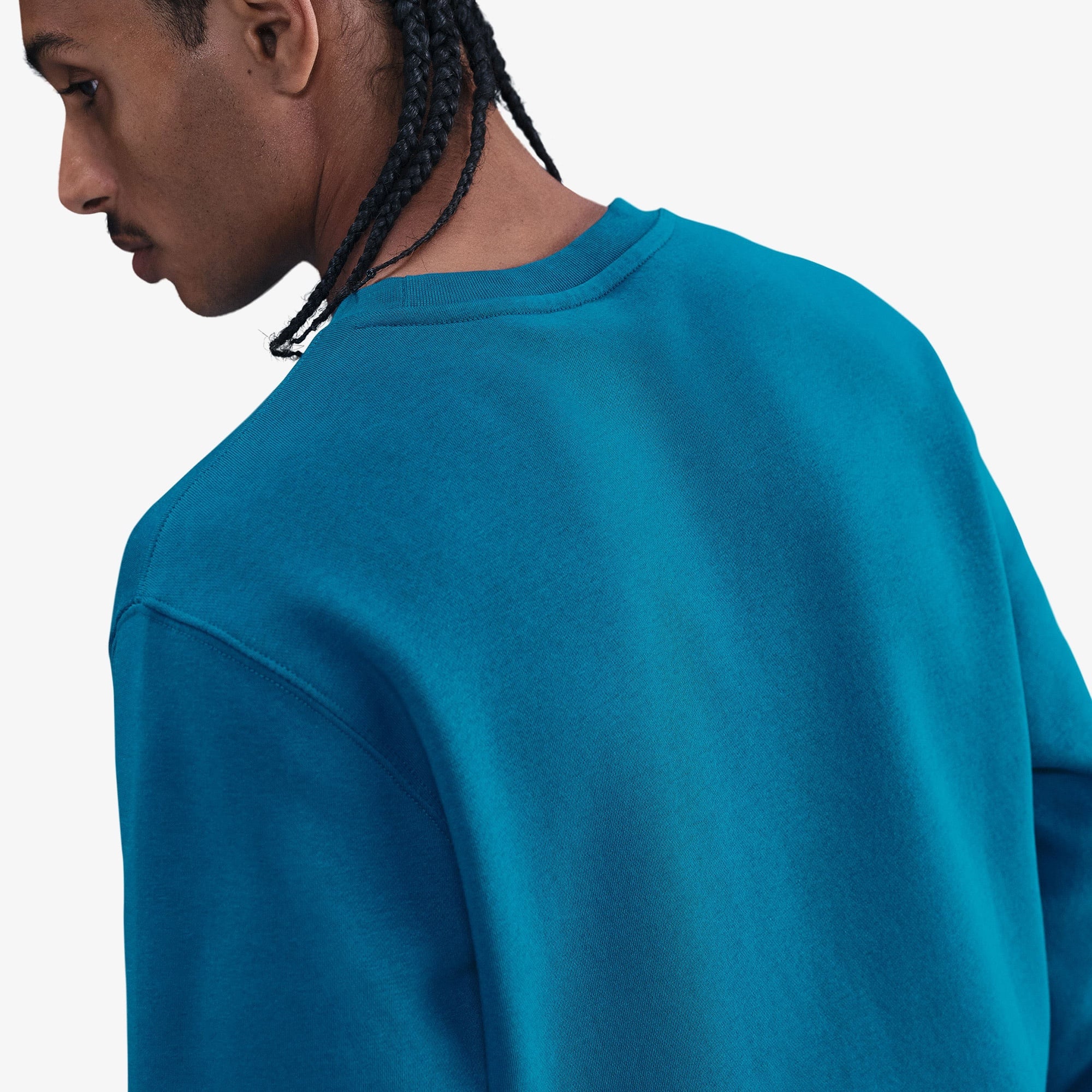 Nike Club Fleece Crew Erkek Yeşil Sweatshirt