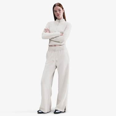  Nike Sportswear Phoenix Plush Kadın Krem Rengi Eşofman Altı