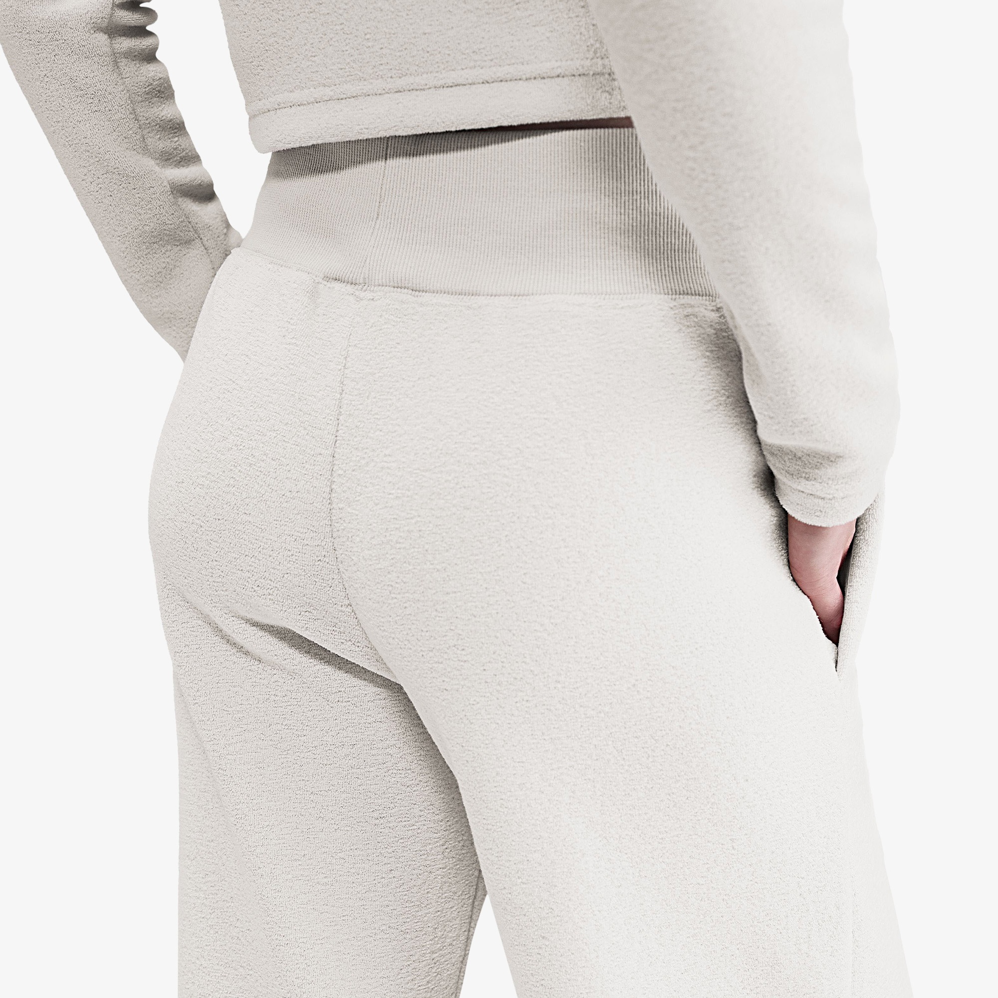 Nike Sportswear Phoenix Plush Kadın Krem Rengi Eşofman Altı