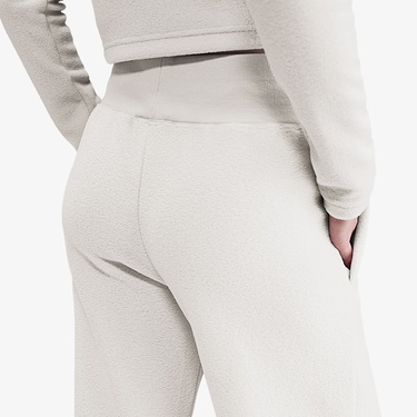  Nike Sportswear Phoenix Plush Kadın Krem Rengi Eşofman Altı