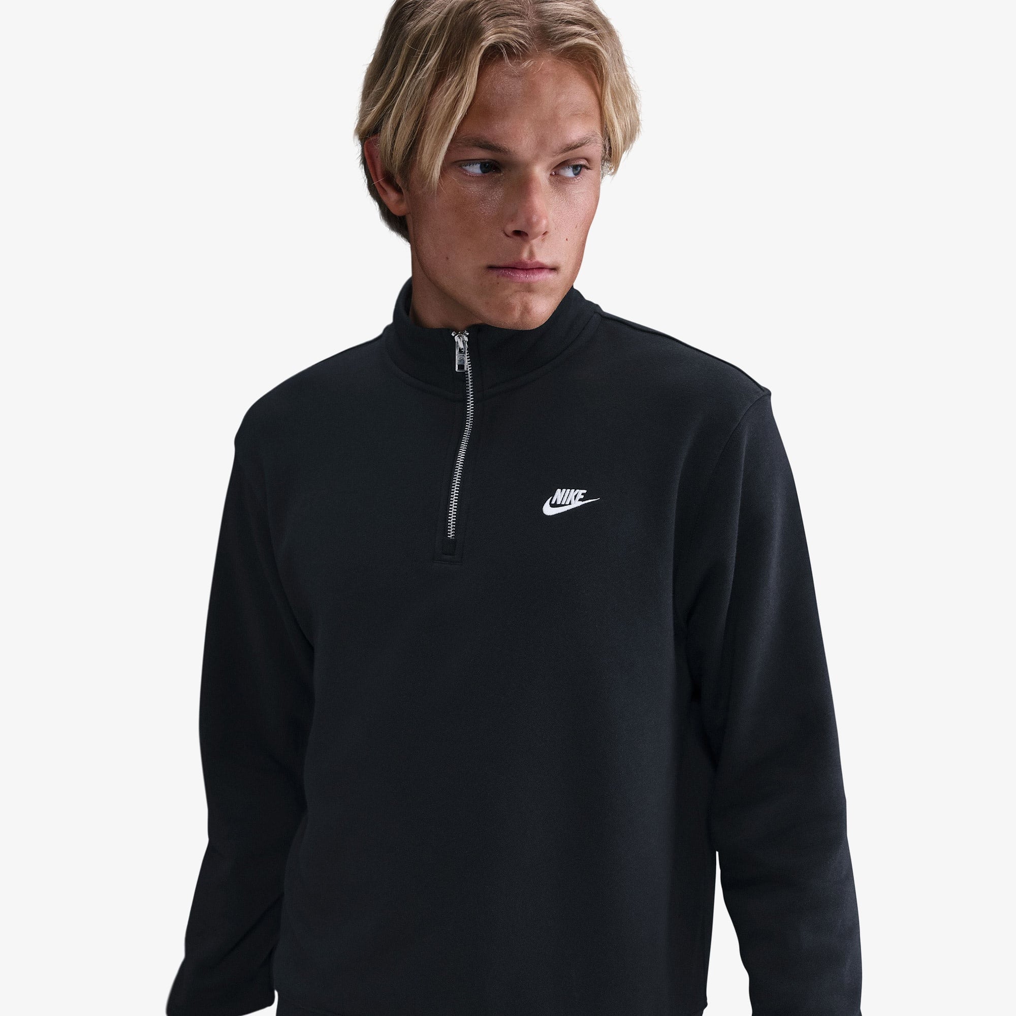 Nike Sportswear Club Fleece Top Erkek Siyah Sweatshirt