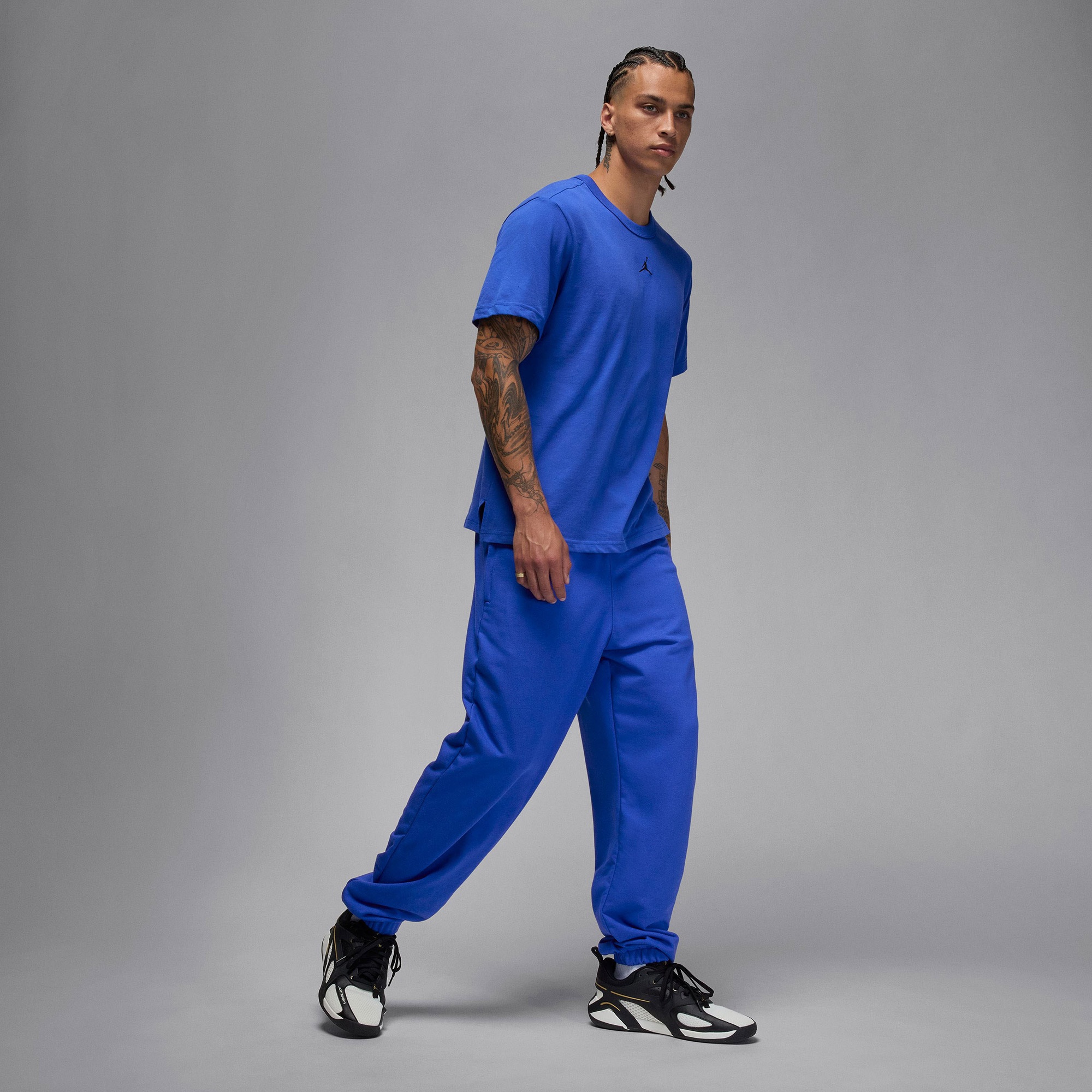 Jordan Dri-Fit Sport Crossover Fleece Erkek Mavi Eşofman Altı