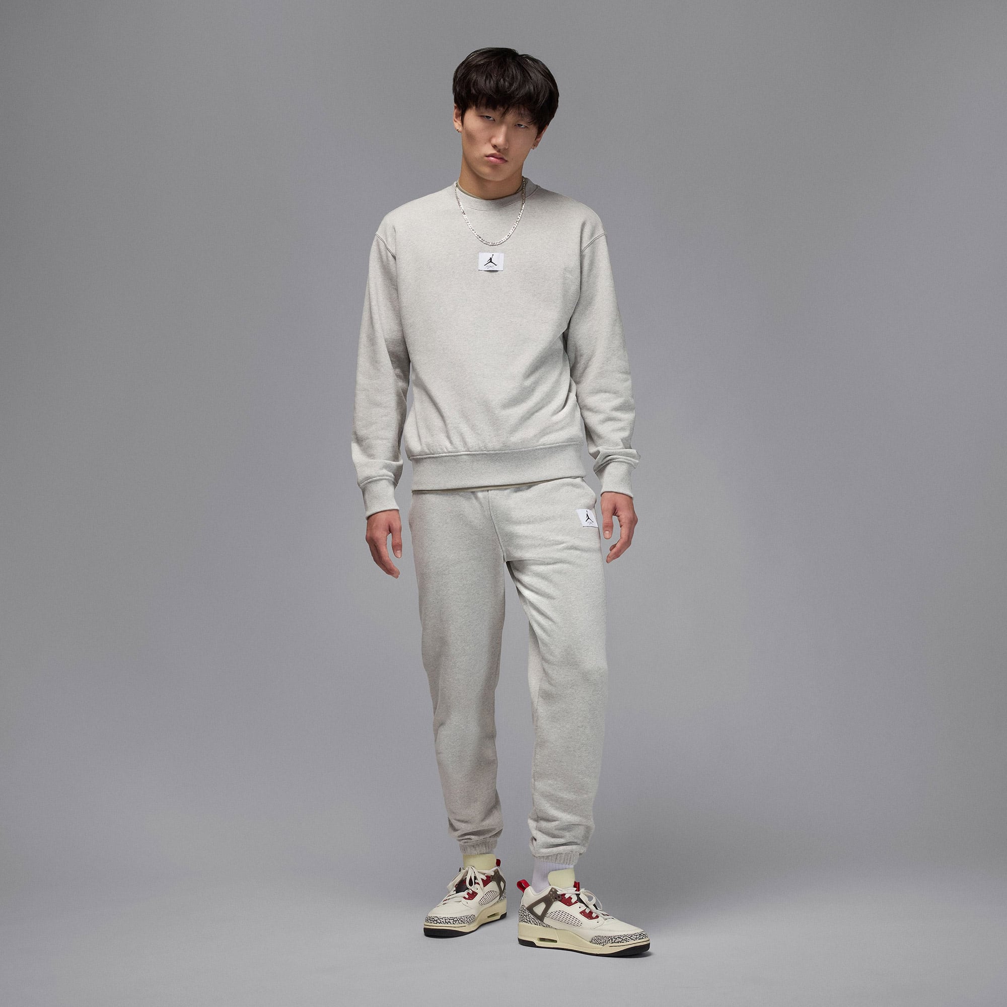  Jordan Flight Fleece Erkek Gri Eşofman Altı