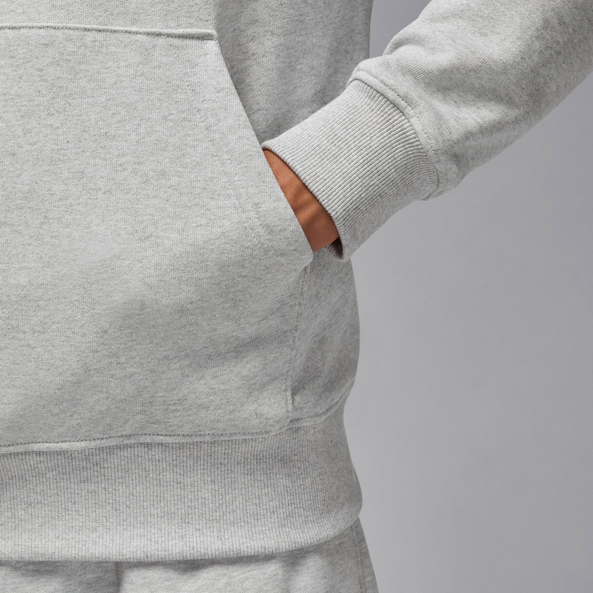 Jordan Flight Fleece Erkek Gri Sweatshirt