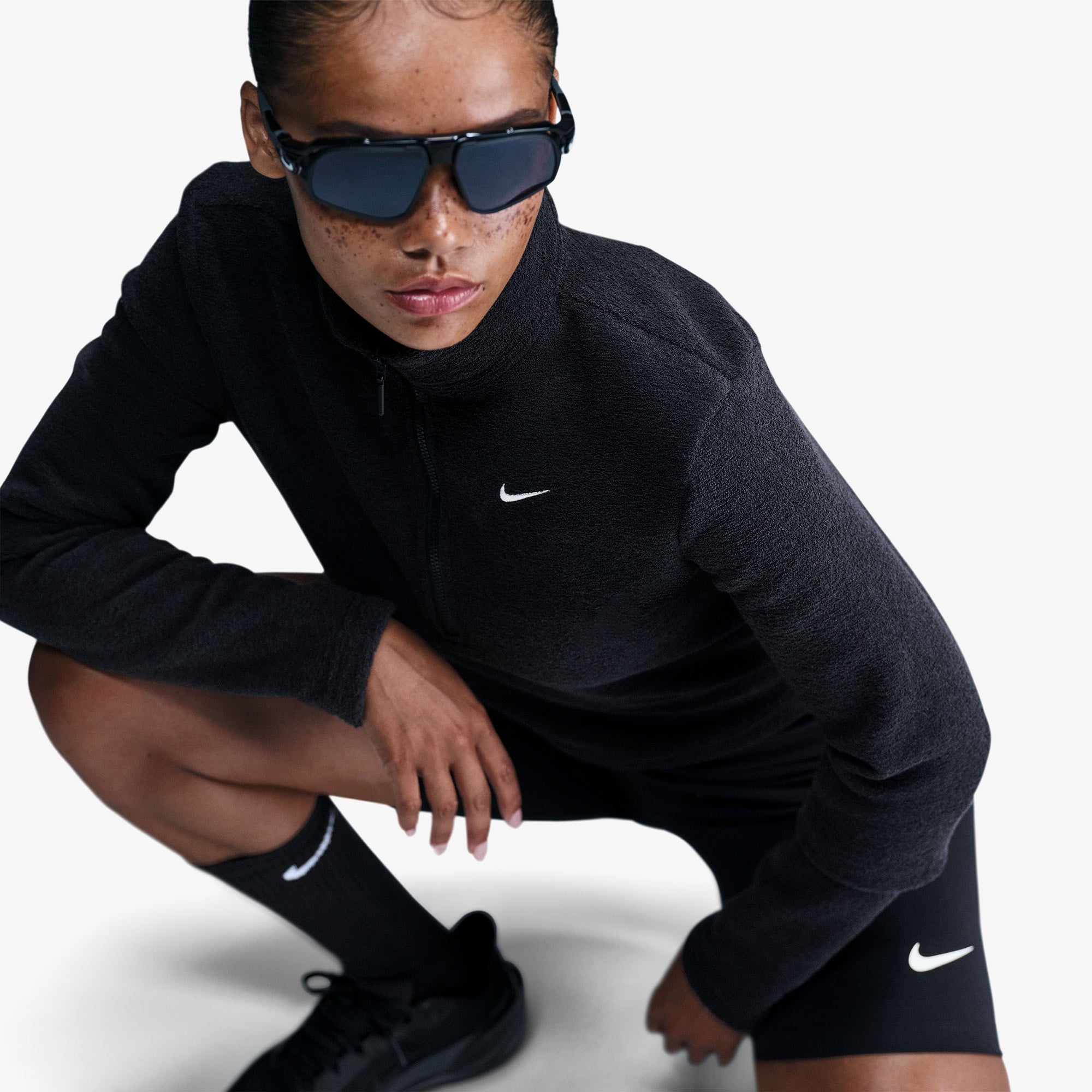 Nike Sportswear Phoenix Plush Kadın Siyah Sweatshirt