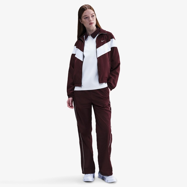  Nike Windrunner Woven Kadın Bordo Eşofman Altı