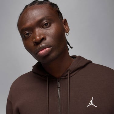  Jordan Brooklyn Fleece Erkek Kahverengi Kapüşonlu Eşofman Üstü