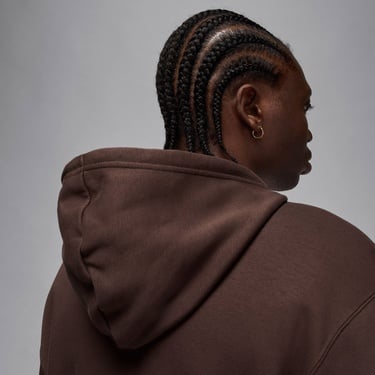  Jordan Brooklyn Fleece Erkek Kahverengi Kapüşonlu Eşofman Üstü