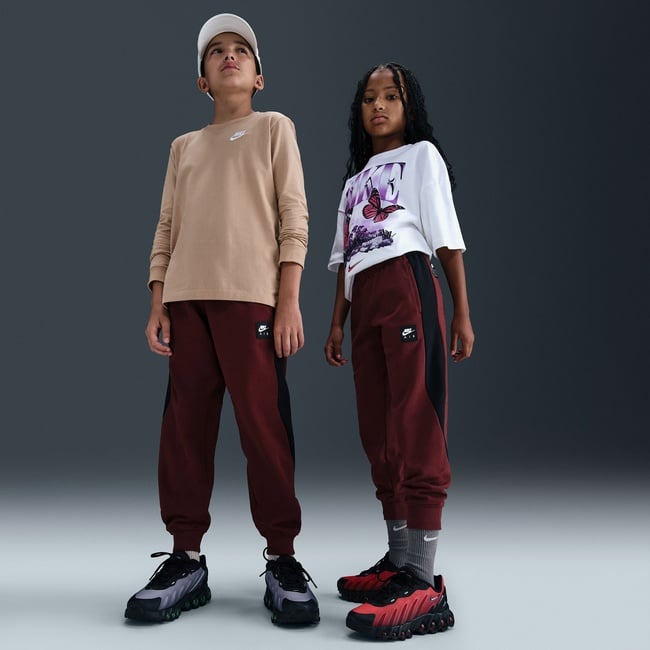  Nike Air Fleece Jogger Çocuk Bordo Eşofman Altı