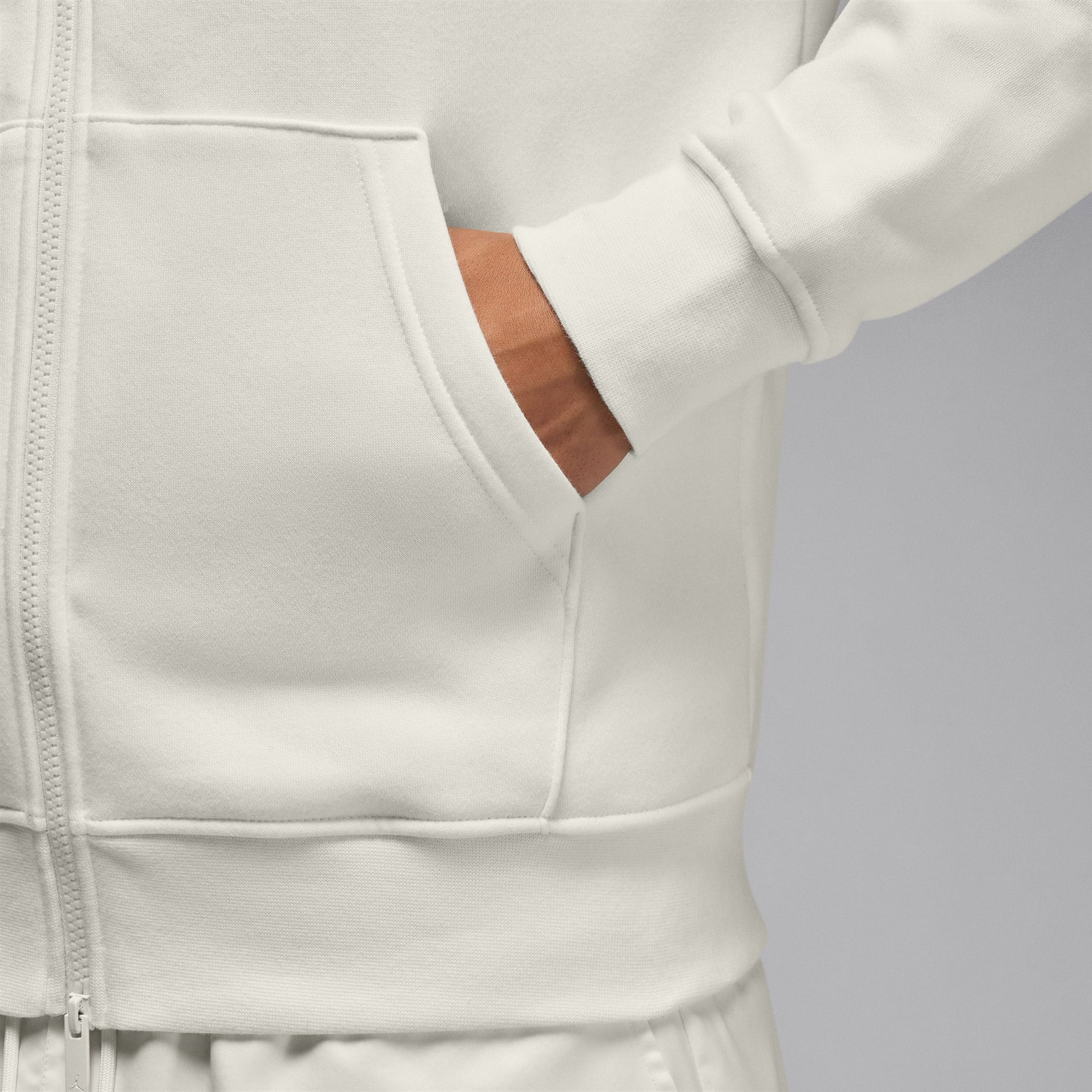 Jordan Brooklyn Fleece Erkek Beyaz Kapüşonlu Sweatshirt