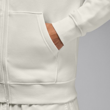  Jordan Brooklyn Fleece Erkek Krem Rengi Kapüşonlu Eşofman Üstü