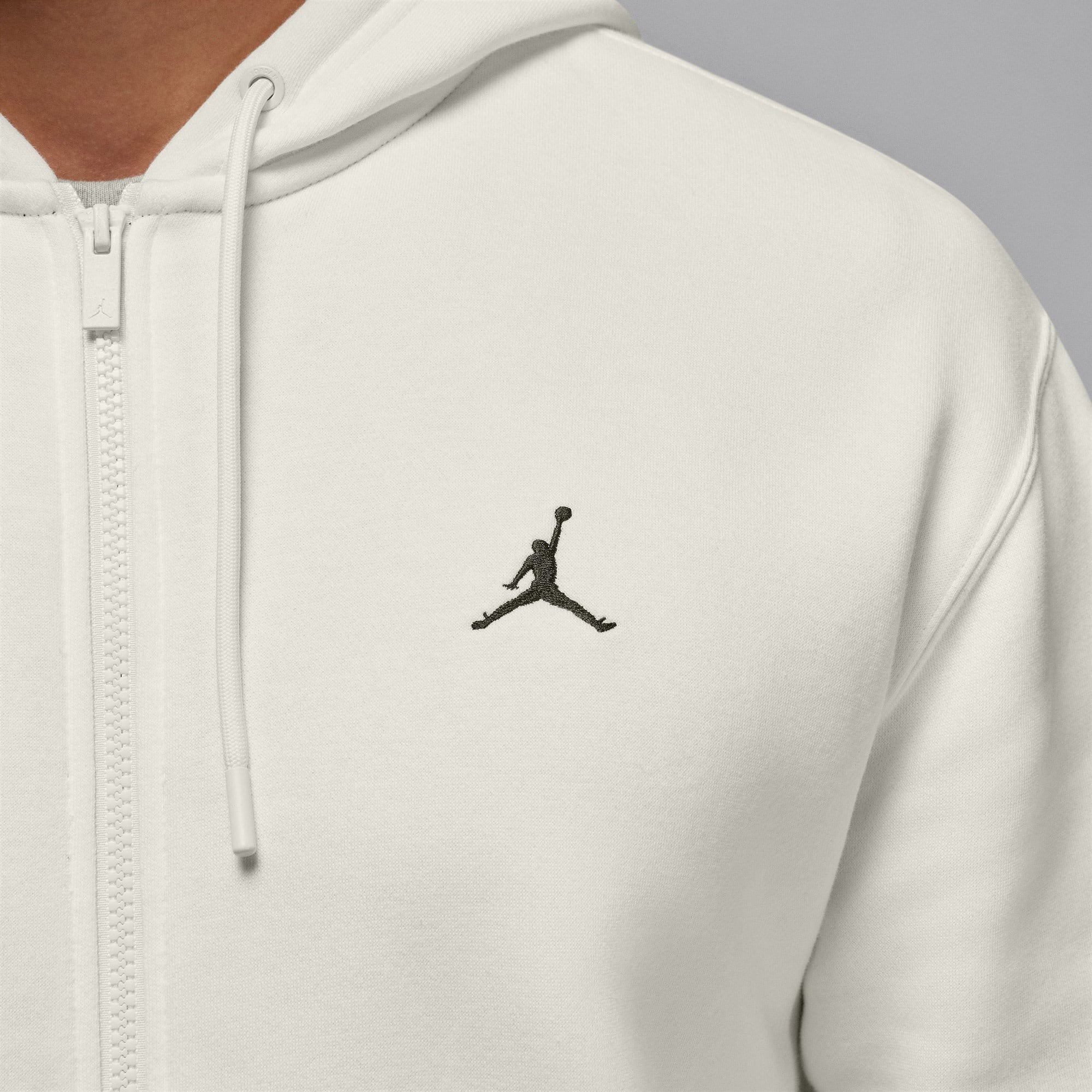 Jordan Brooklyn Fleece Erkek Beyaz Kapüşonlu Sweatshirt