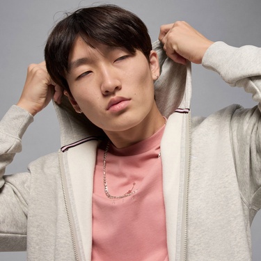  Jordan Brooklyn Fleece Erkek Gri Kapüşonlu Eşofman Üstü