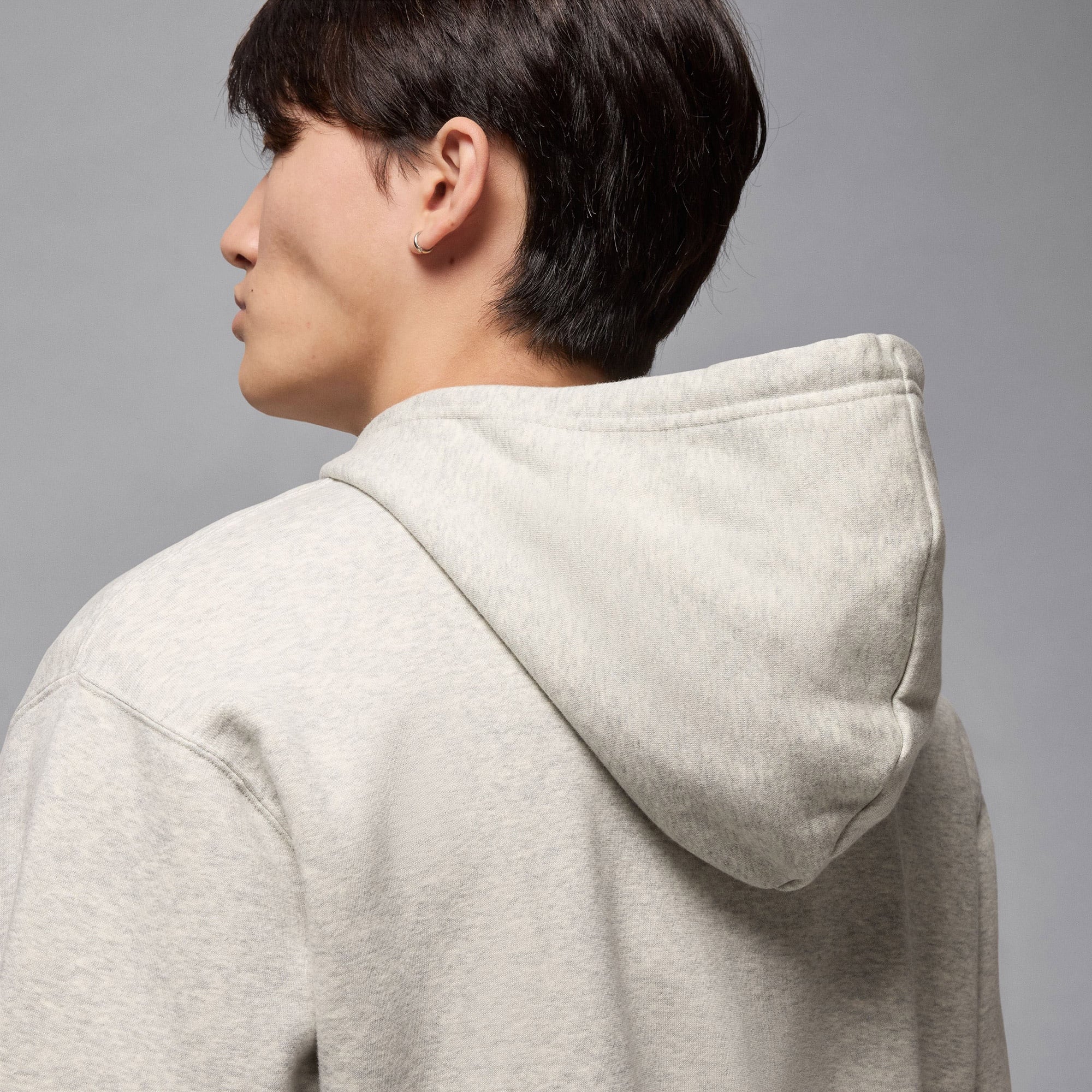 Jordan Brooklyn Fleece Erkek Gri Hoodie