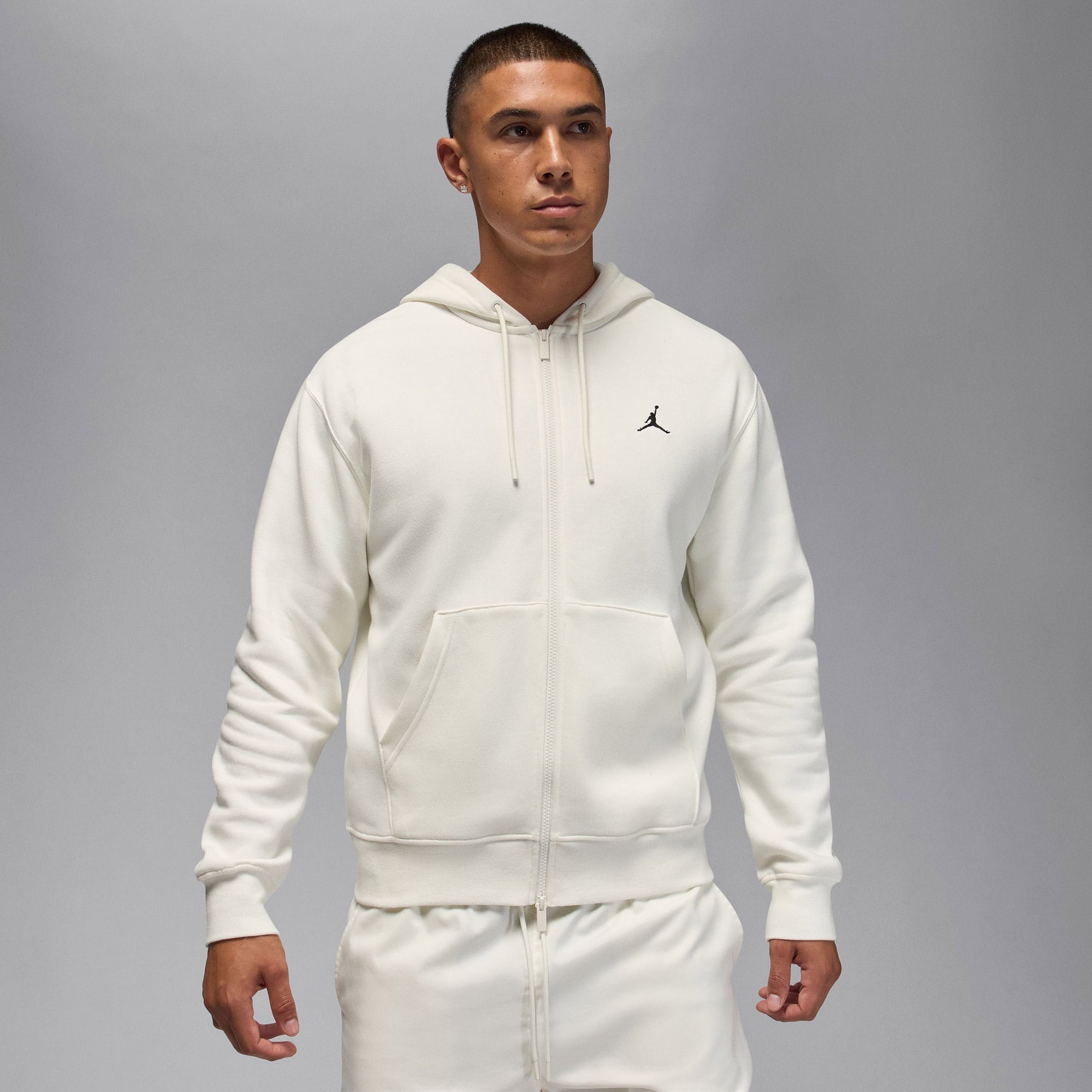 Jordan Brooklyn Fleece Erkek Beyaz Kapüşonlu Sweatshirt