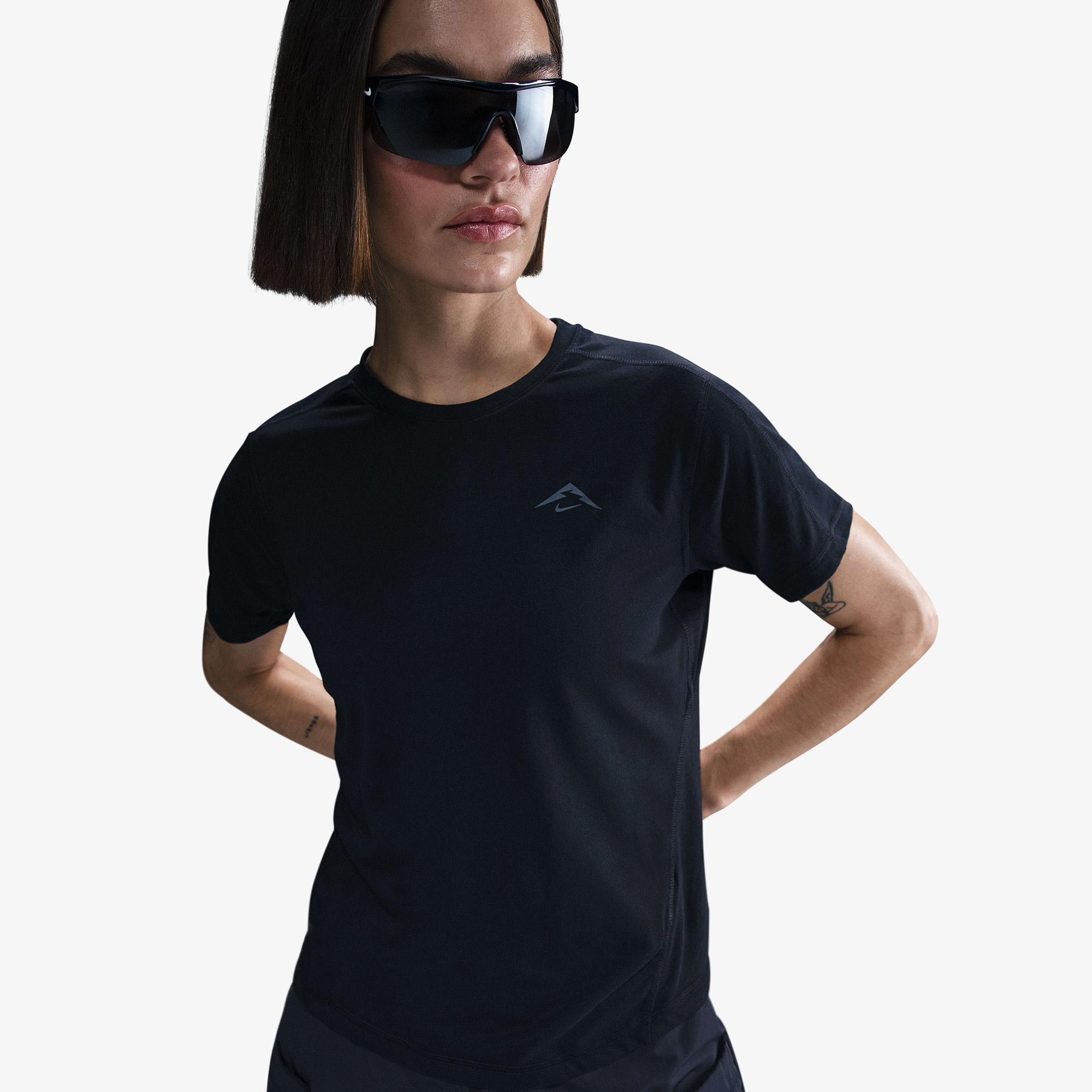 Nike Trail Dri-Fit Kadın Siyah T-Shirt