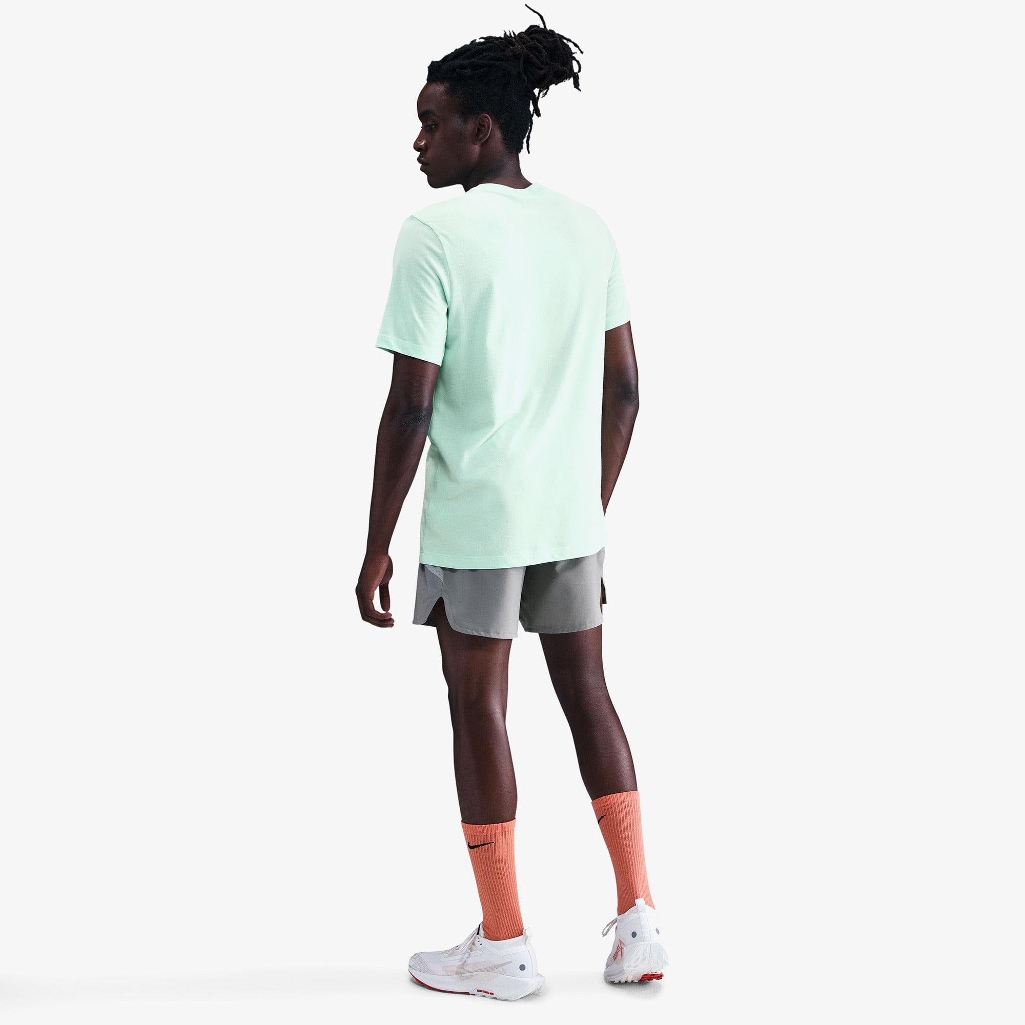 Nike Dri-Fit Trail Logo Erkek Yeşil T-Shirt