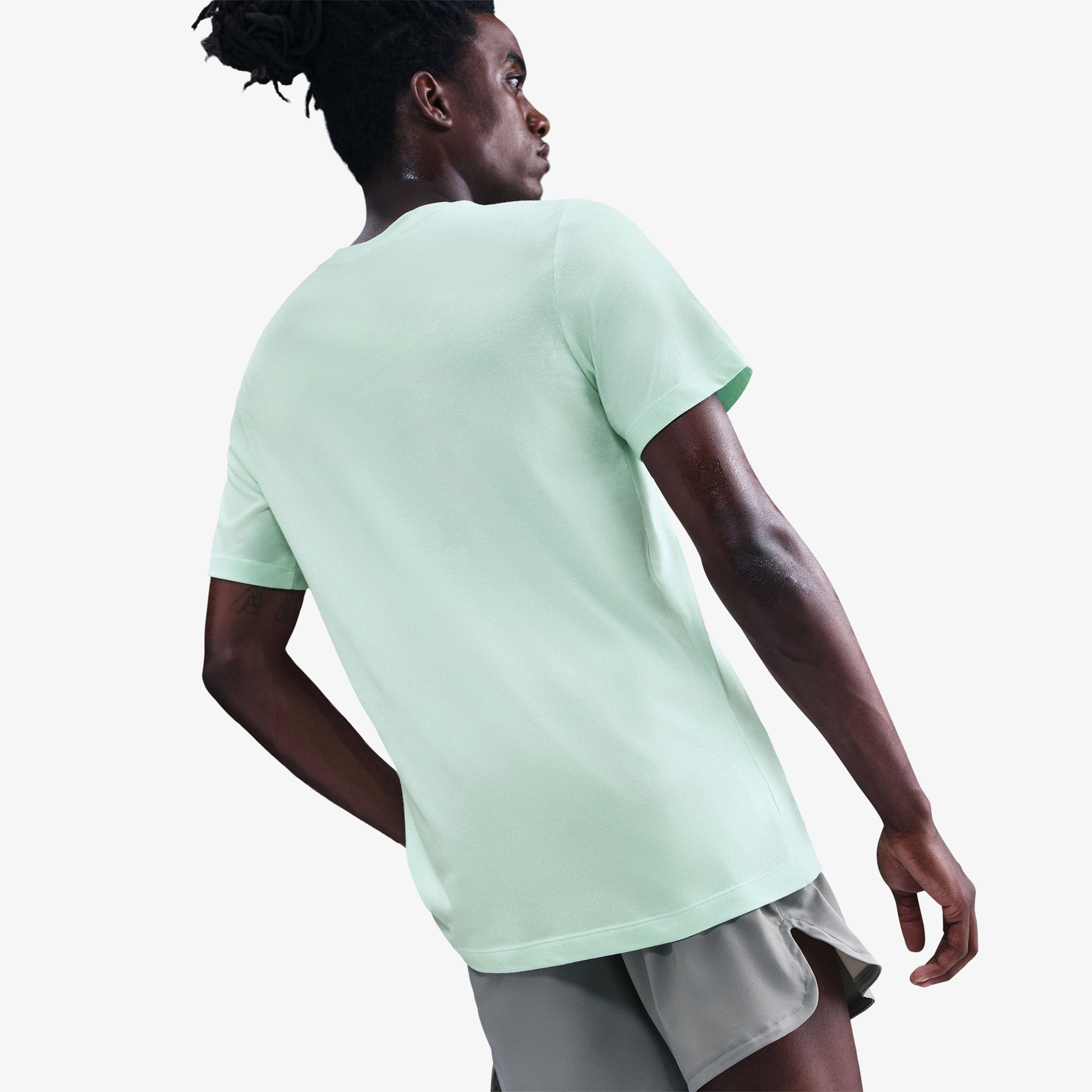 Nike Dri-Fit Trail Logo Erkek Yeşil T-Shirt