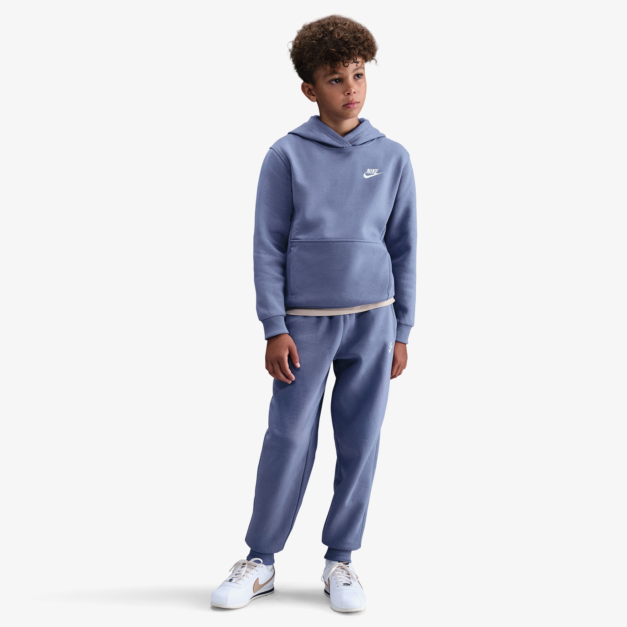 Nike Sportswear Club Fleece Çocuk Mavi Kapüşonlu Hoodie