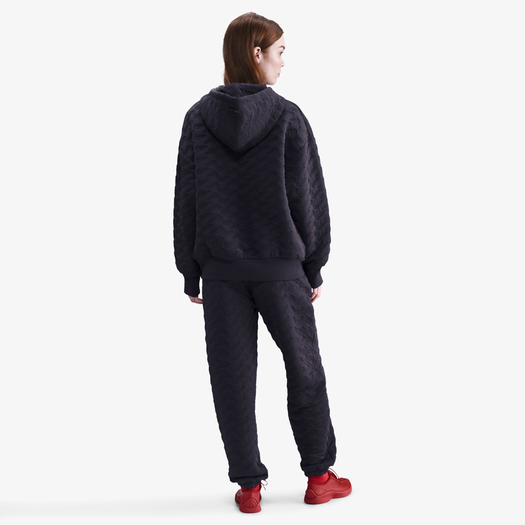 Nike Sportswear Phoenix Fleece Kadın Mor Hoodie