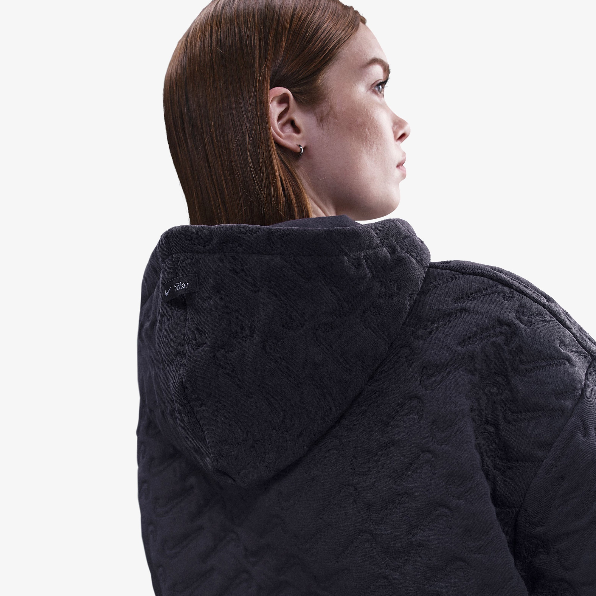 Nike Sportswear Phoenix Fleece Kadın Mor Hoodie