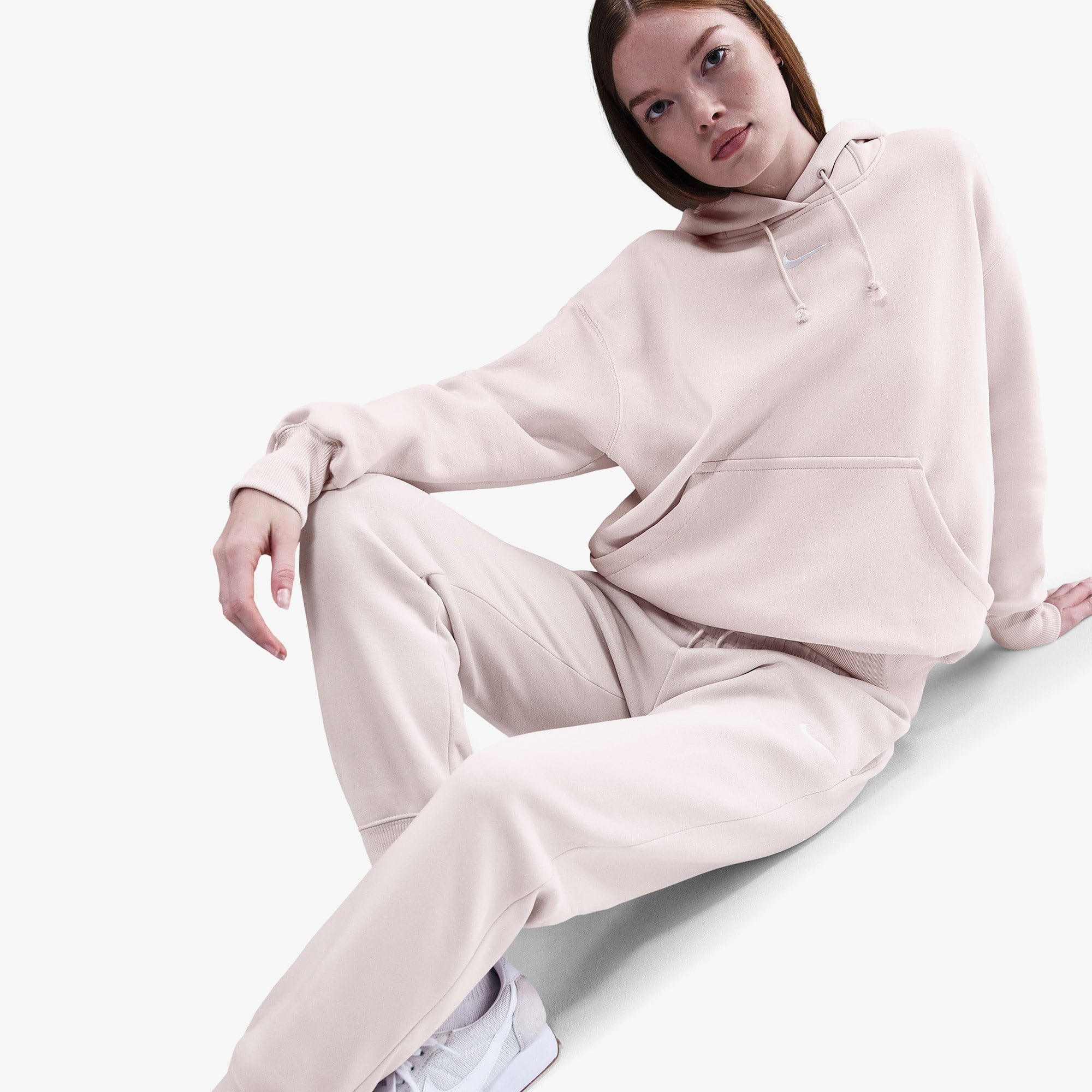 Nike Sportswear Phoenix Fleece Kadın Pembe Eşofman Altı