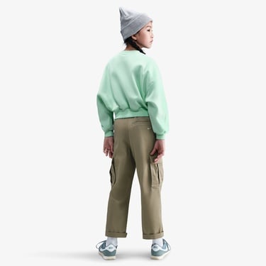  Nike Sportswear Club Fleece Crew Çocuk Yeşil Sweatshirt