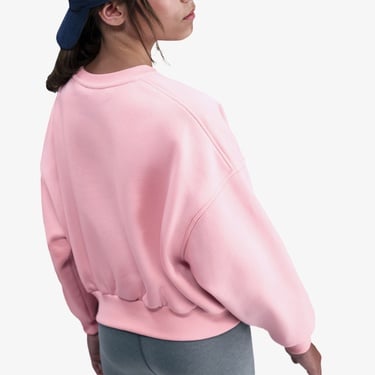  Nike Sportswear Club Fleece Crew Çocuk Pembe Sweatshirt