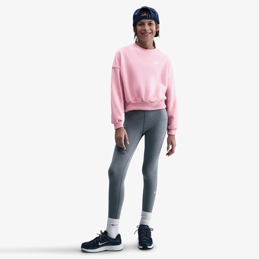  Nike Sportswear Club Fleece Crew Çocuk Pembe Sweatshirt