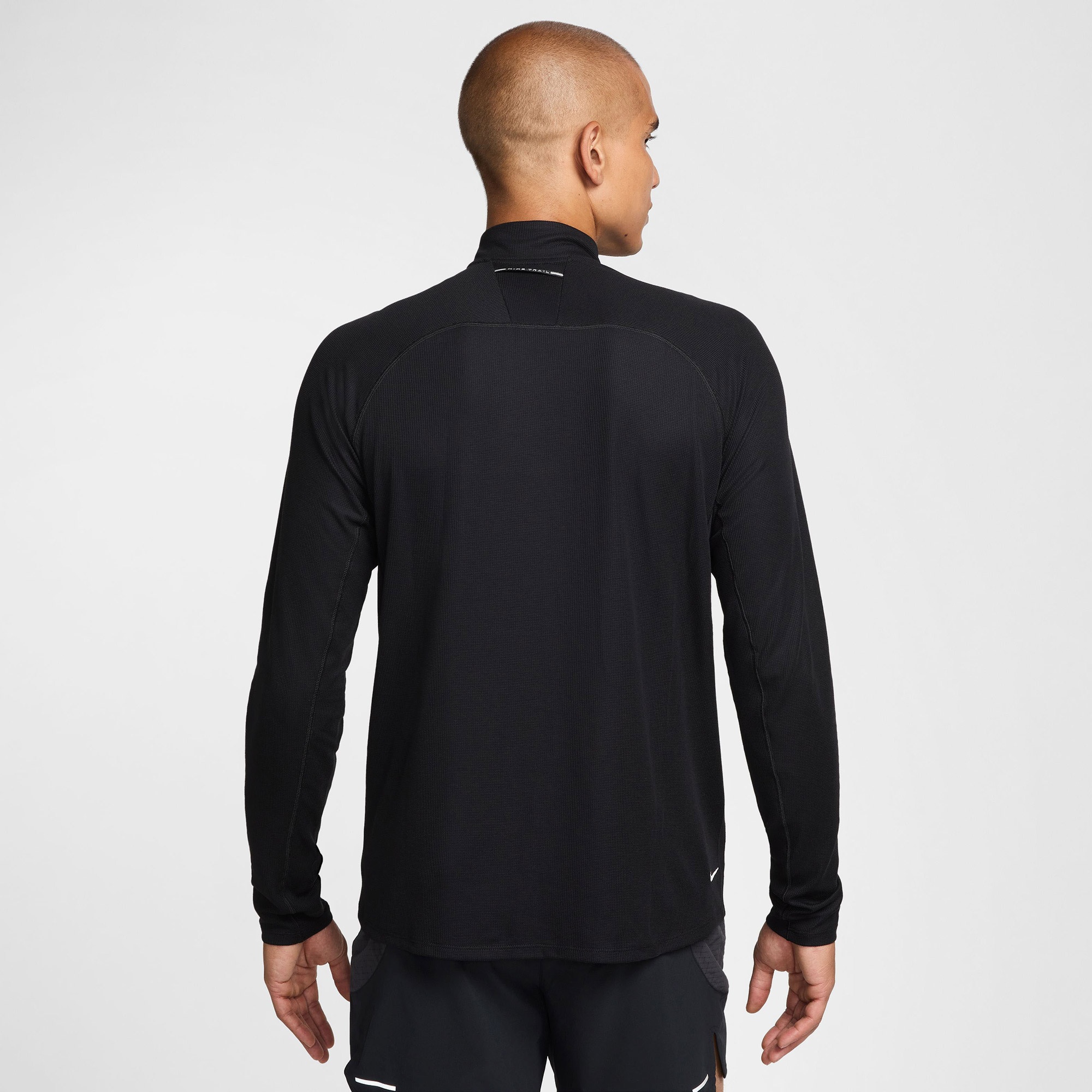 Nike Dri-Fit Trail Midlayer Erkek Siyah Kapüşonlu Hoodie