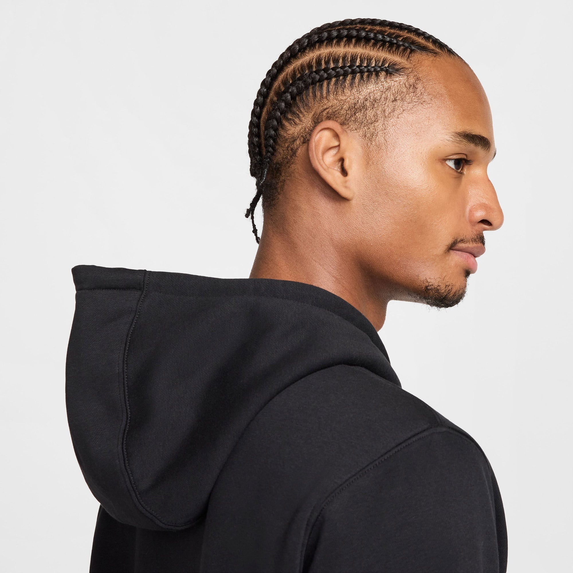 Nike Club Erkek Siyah Kapüşonlu Hoodie