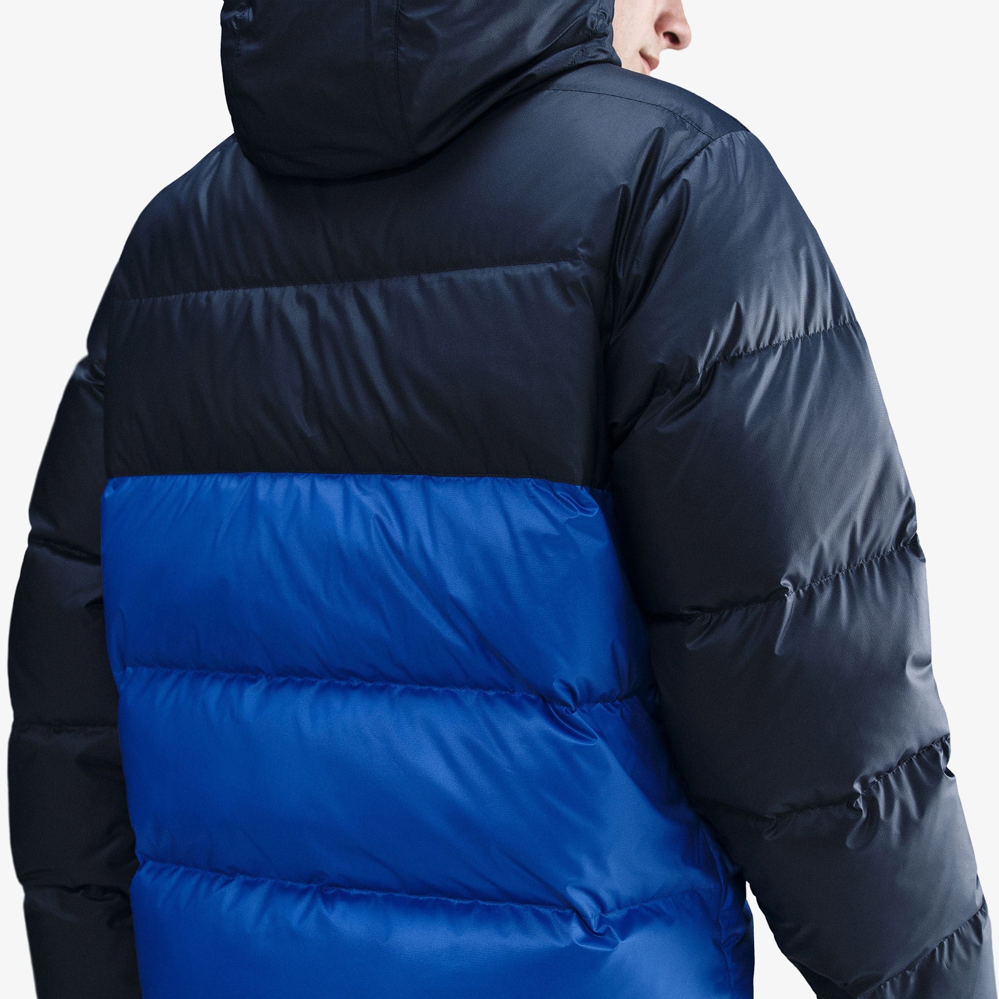 Nike Windrunner Statement Down Erkek Mavi Mont