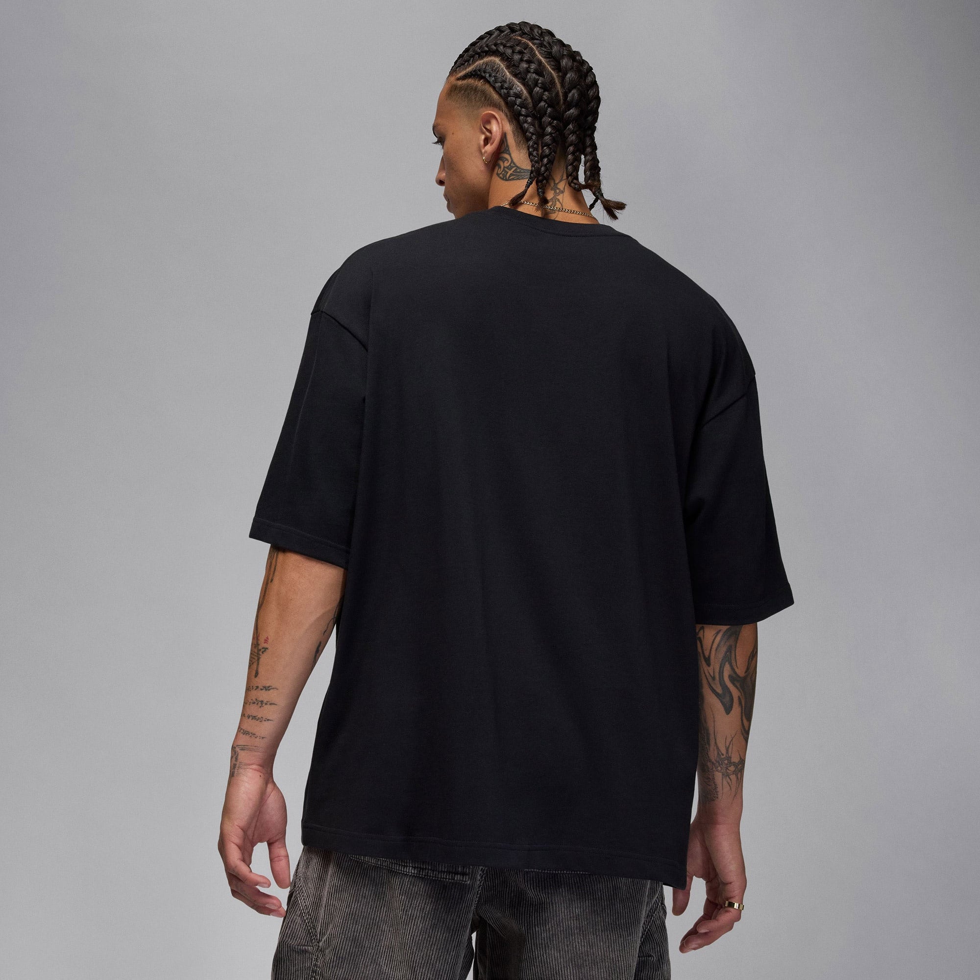 Jordan Reissue Oversized Crew Erkek Siyah T-Shirt