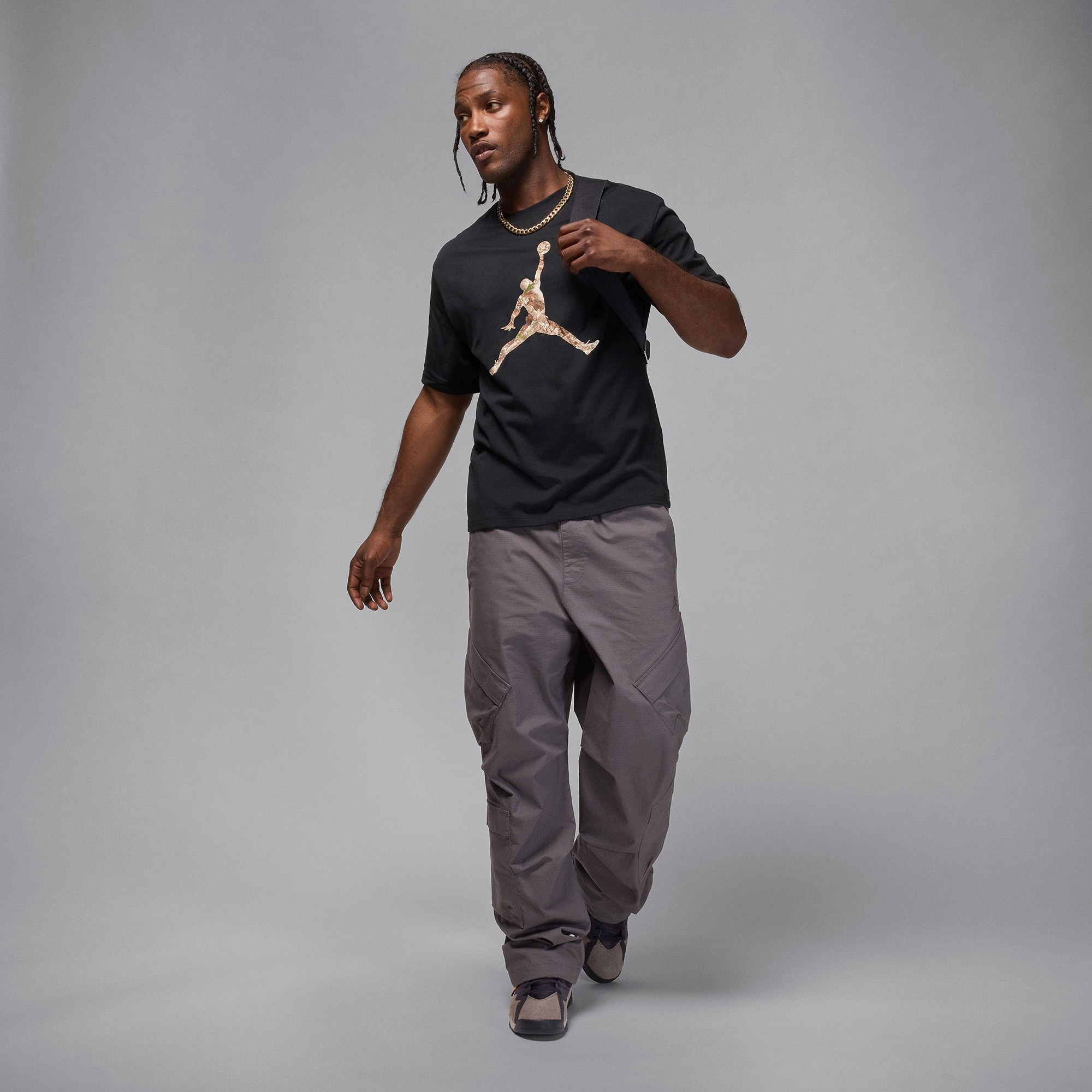 Jordan Brooklyn Realtree Erkek Siyah T-Shirt