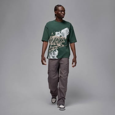 Jordan Reissue Oversized Crew Erkek Yeşil T-Shirt