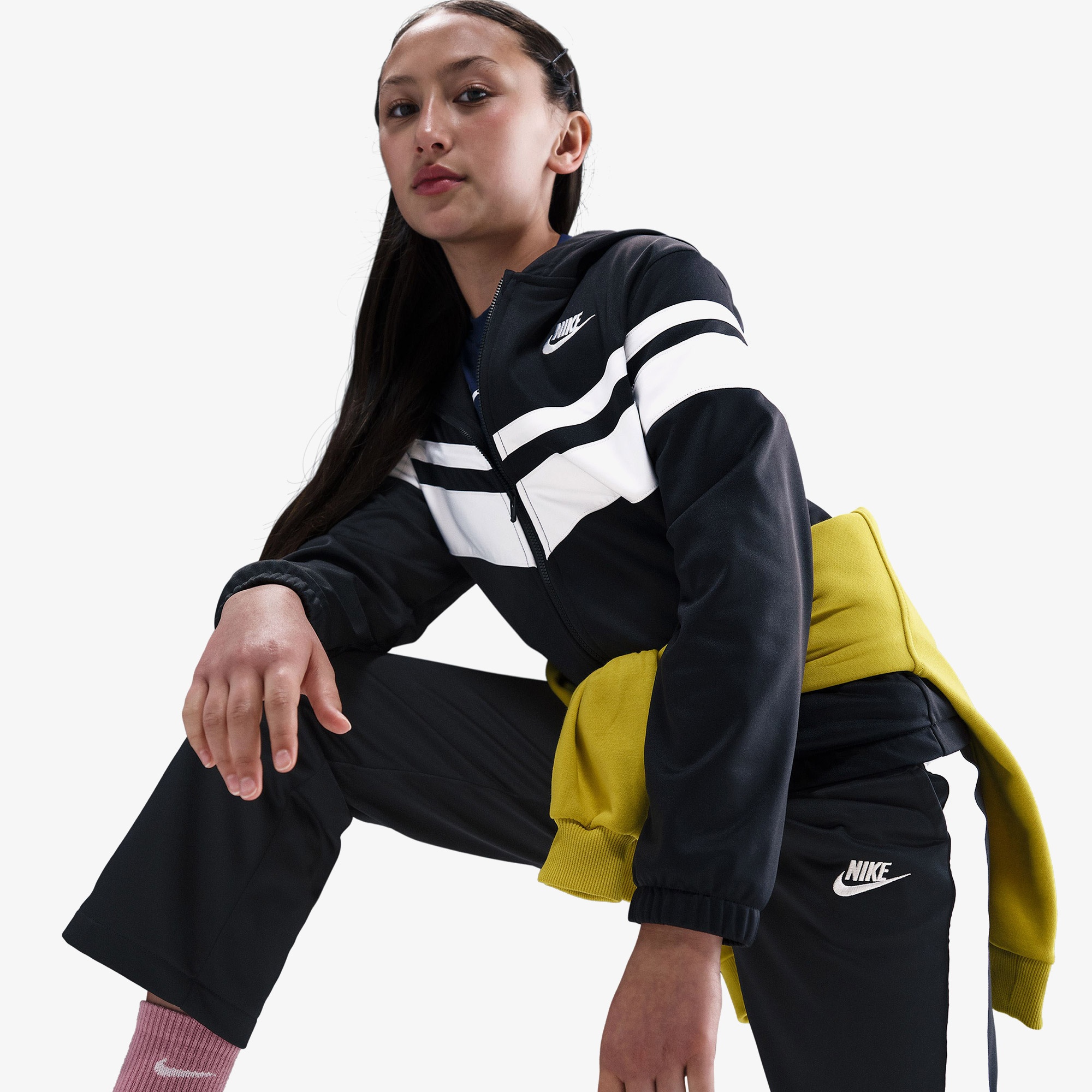Nike Sportswear Dri-Fit Tracksuit Çocuk Siyah Eşofman Takımı