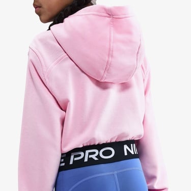  Nike Pro Dri-Fit Fleece Çocuk Pembe Hoodie