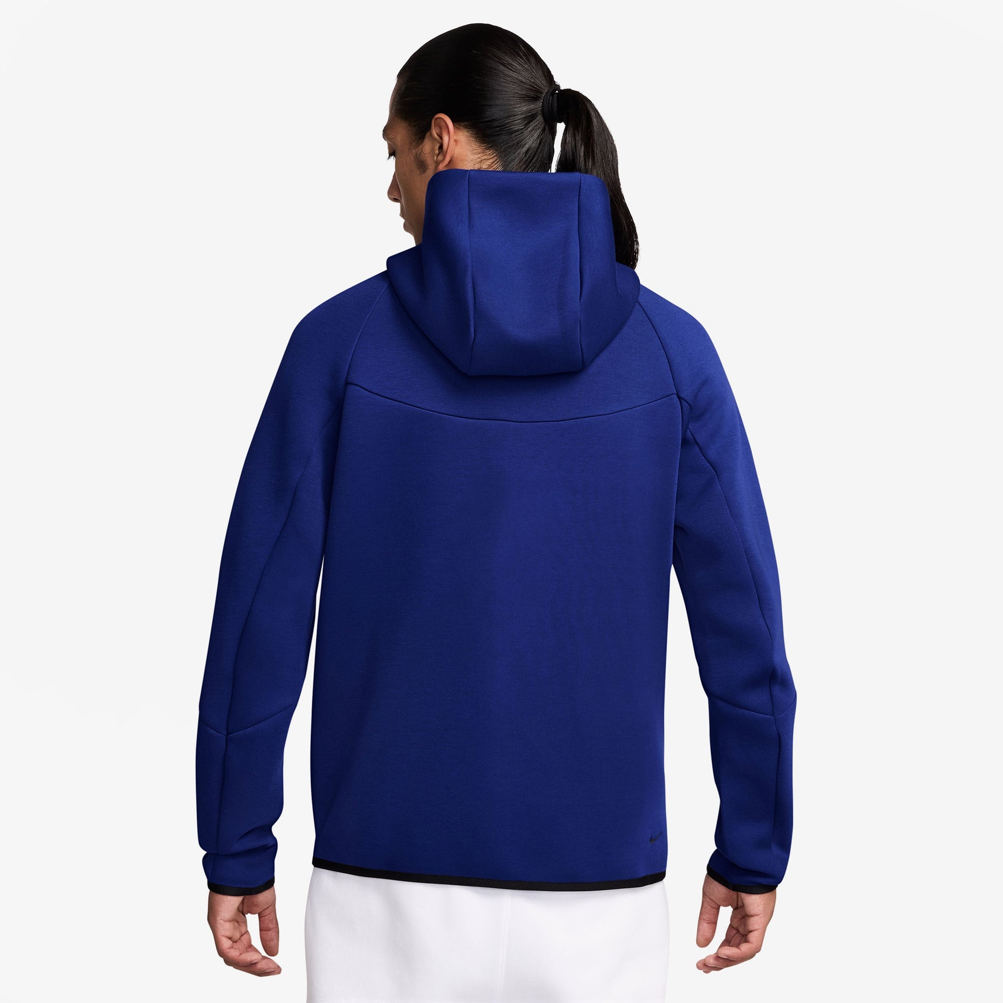 Nike Tech Fleece Erkek Mavi Kapüşonlu Hoodie