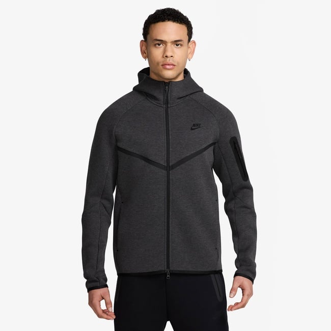  Nike Tech Fleece Erkek Gri Kapüşonlu Hoodie