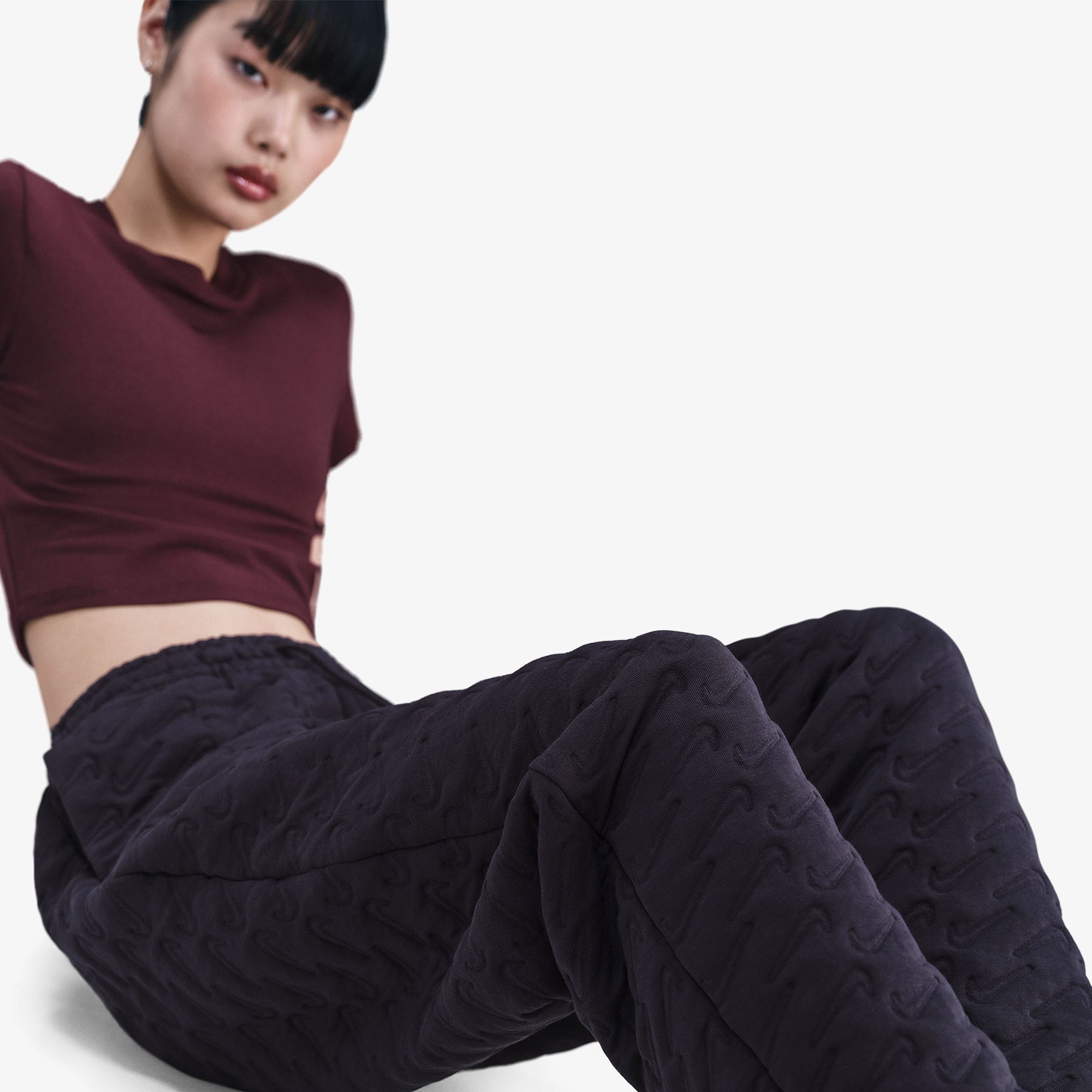 Nike Sportswear Phoenix Fleece Kadın Mor Eşofman Altı