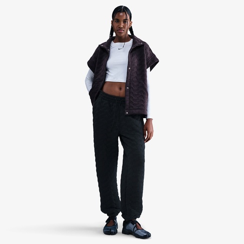  Nike Sportswear Phoenix Fleece Kadın Mor Yelek